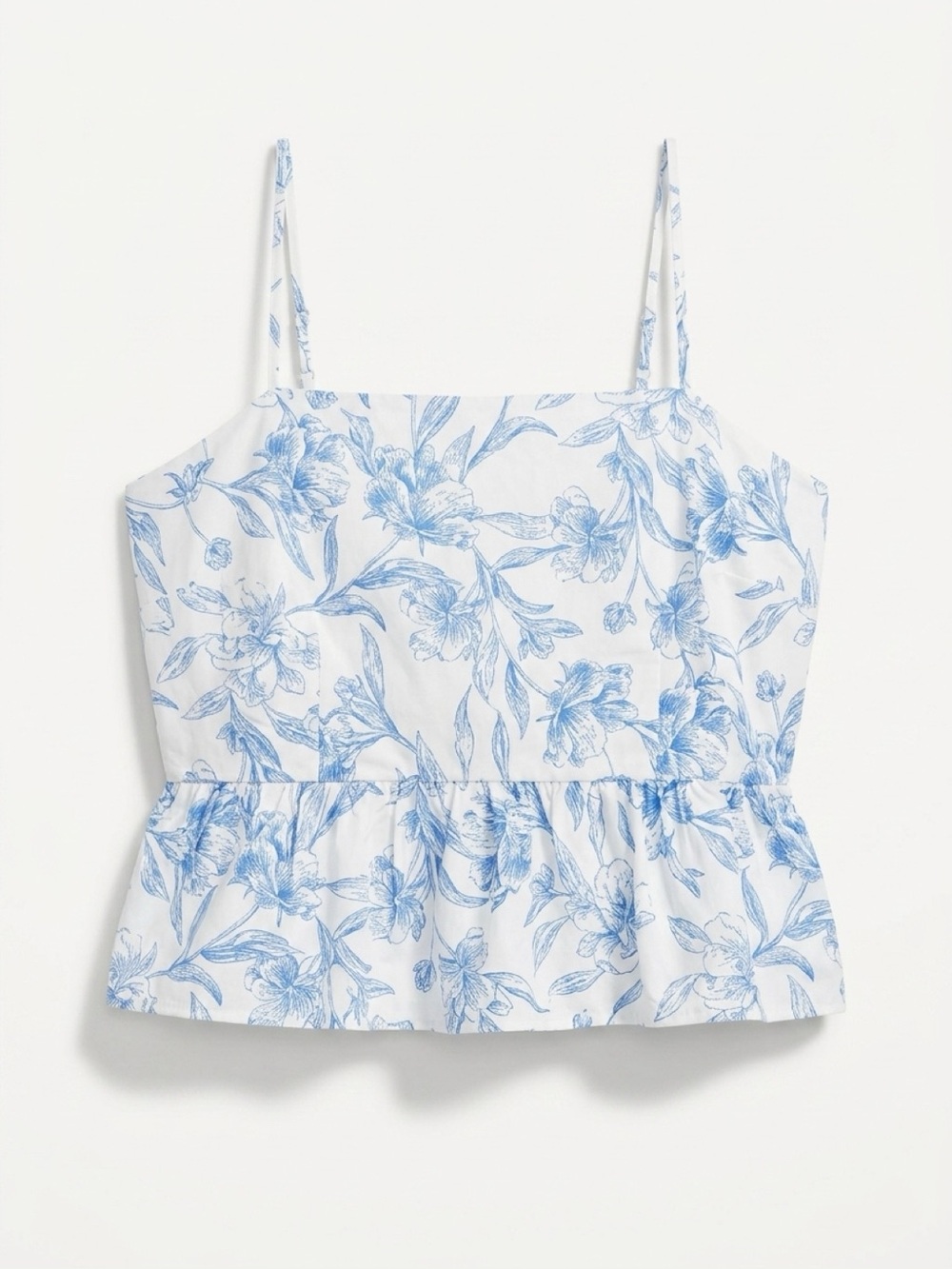 a new day Blue Floral Camisole
